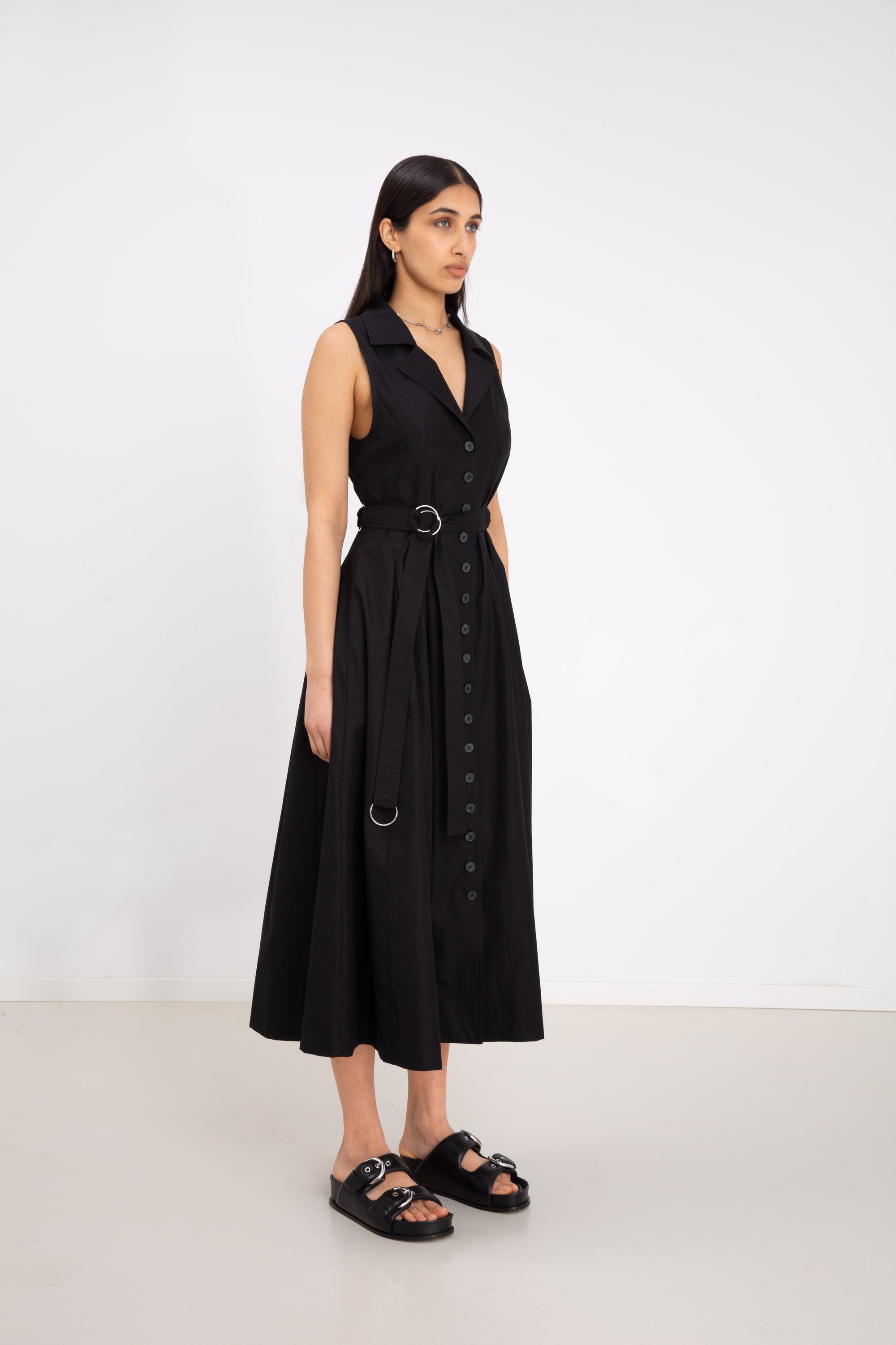 BUTTON DRESS