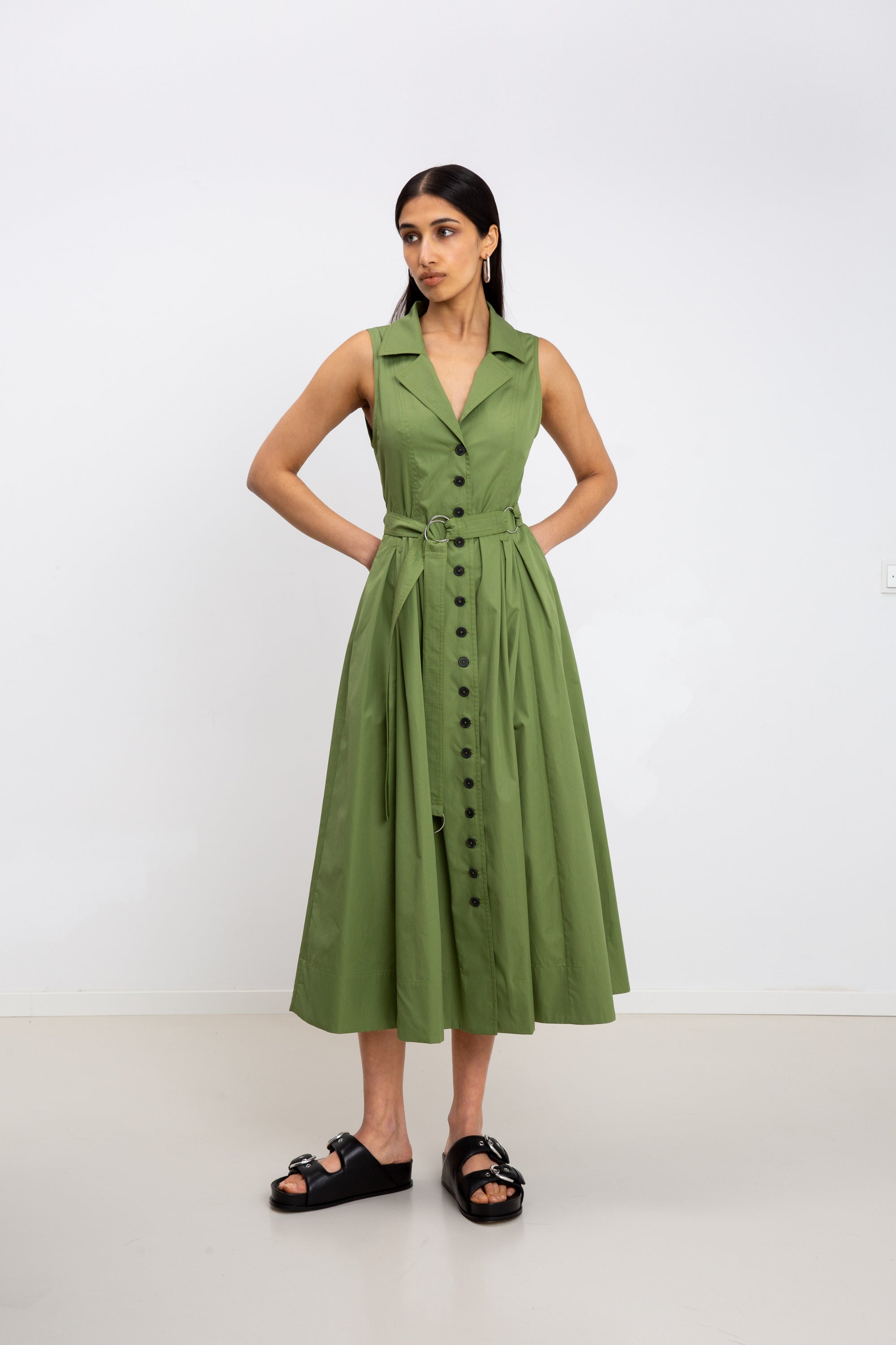 BUTTON DRESS
