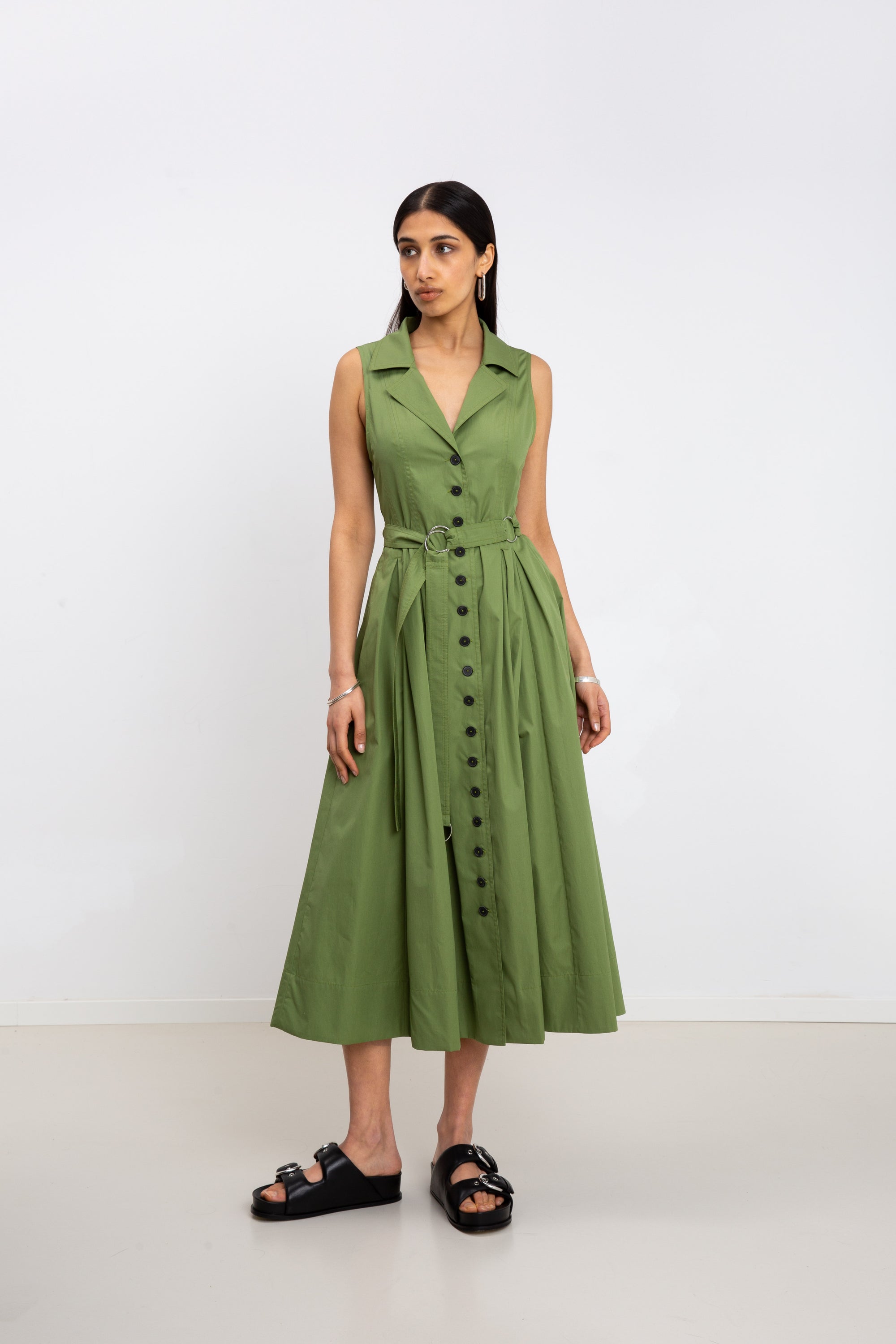 BUTTON DRESS