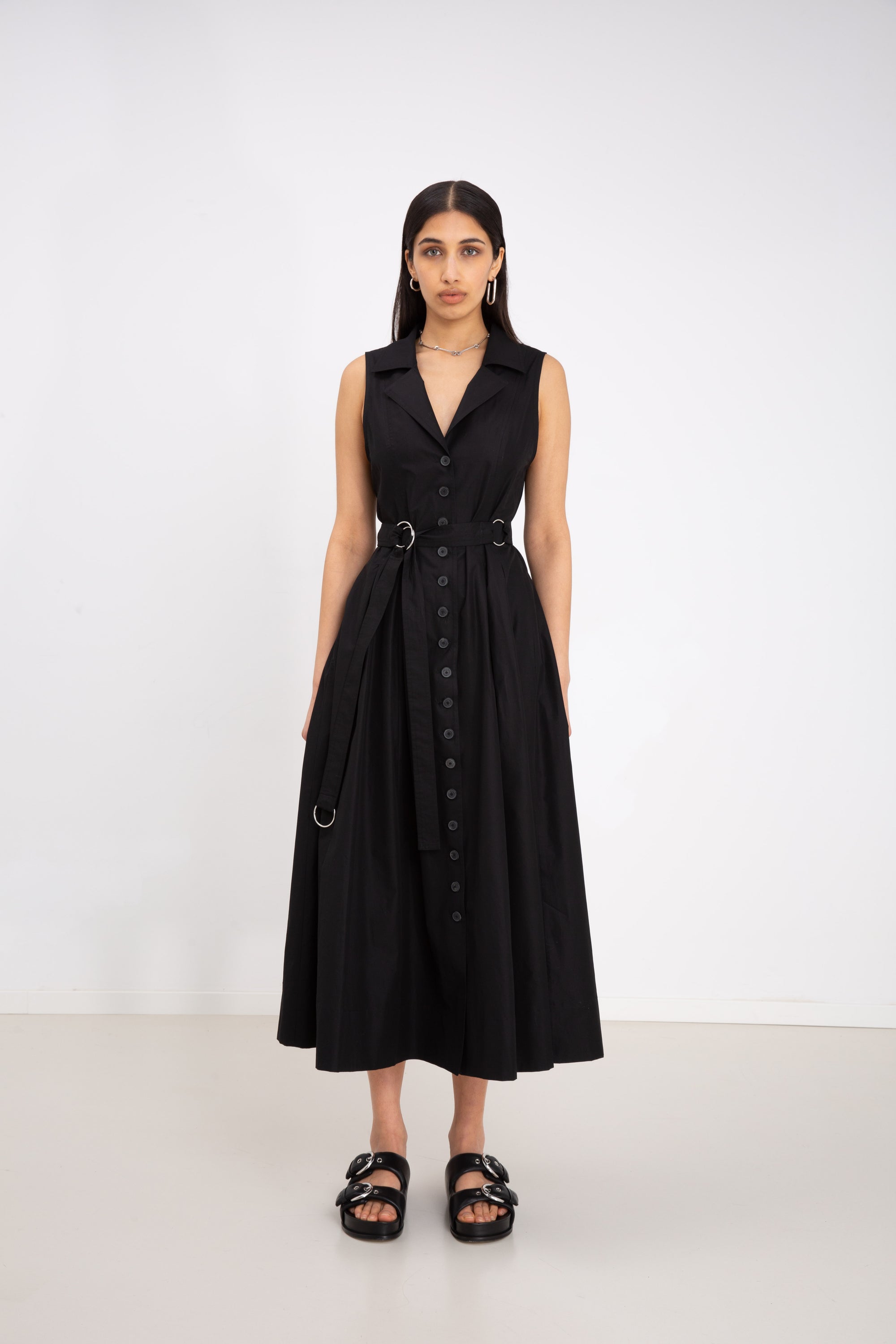 BUTTON DRESS