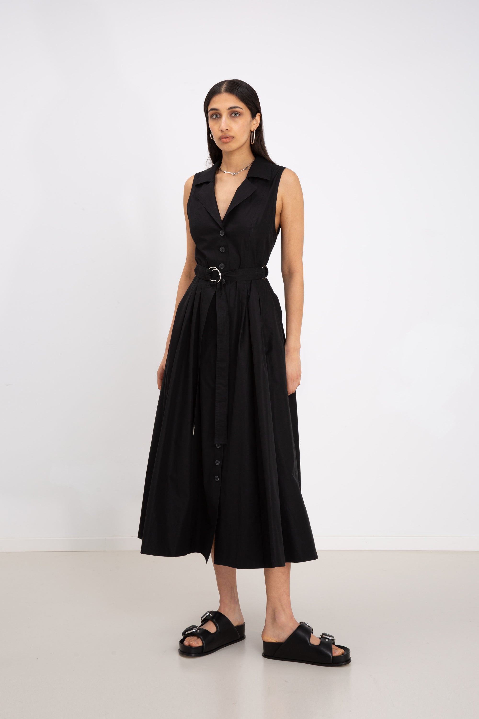 BUTTON DRESS