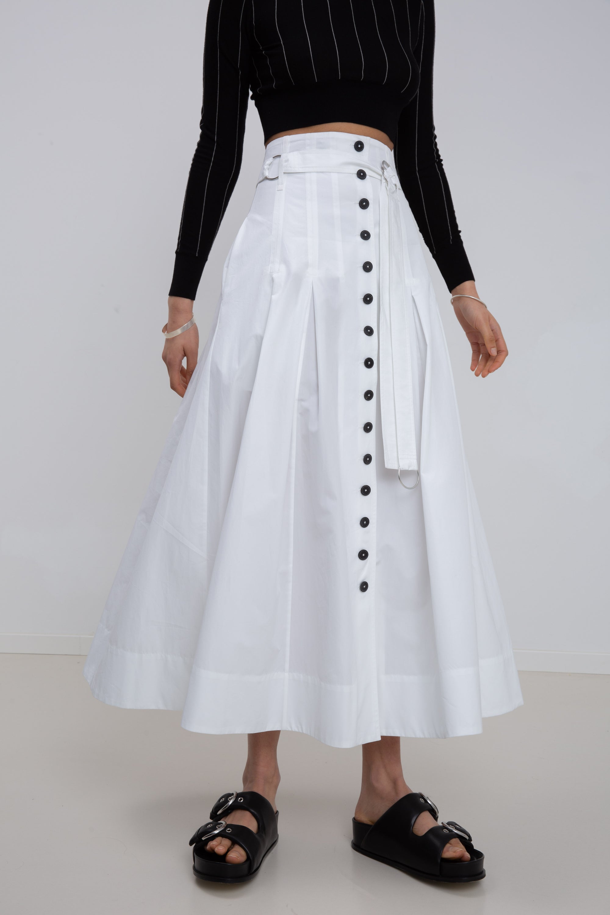 BUTTON SKIRT